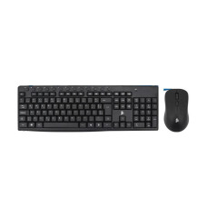 Combo Teclado e Mouse Wireless Office Preto 5+