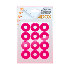 Discos 2,6cm para Caderno Pink Pia-0085 12 unidades Adox