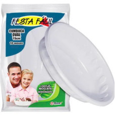 Cumbuca Oval 15Cm 10 Uni 0859 Festa Facil