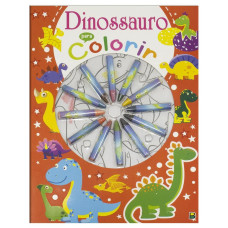Livro Cores Em Acao Dinossauros Para Colorir 1160168 Todo Livro