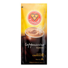 Sachê Cappuccino Clássico 3 Corações 20g Sachê Cappuccino Clássico 3 Corações 20g