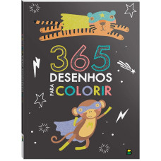 Livro Para Colorir Desenhos Preto 365