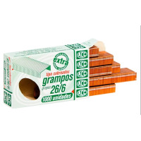 Grampo 26/6 Cobreado Extra 1000un ACC