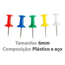 Alfinete para Mapa Taça Colorido com 25un ACC