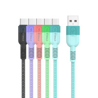 Cabo de Celular Type-C 5A 1m CB103-3 AGold Cabo de Celular Type-C 5A 1m CB103-3 AGold