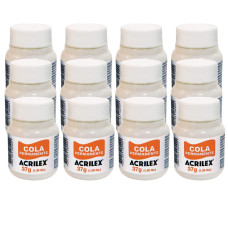 Kit 12 Colas Permanentes 37g Acrilex