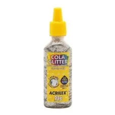 Cola Glitter 23G Prata 202 Acrilex