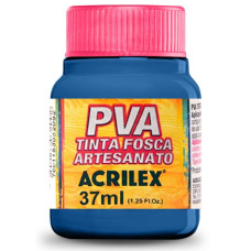Tinta Plastica Fosca para Artesanato 37ml Azul Turqueza Acrilex
