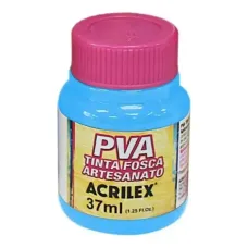Tinta Plastica Fosca para Artesanato 37ml Azul Celeste Acrilex