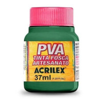 Tinta PVA Plastica Fosca para Artesanato 37ml Verde Musgo Acrilex