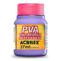 Tinta PVA Plastica Fosca para Artesanato 37ml Lilas Acrilex
