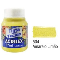 Tinta para Tecido 37ml Amarelo Limão Acrilex