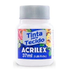 Tinta para Tecido 37ml Branco Acrilex Tinta para Tecido 37ml Branco Acrilex