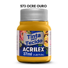 Tinta para Tecido 37ml Ocre Ouro Acrilex