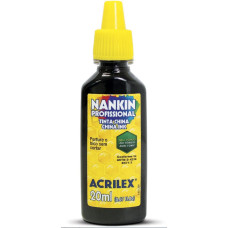 Tinta Nankin Preta 20ml Acrilex