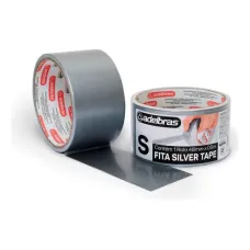 Fita Adesiva Multiuso Tipo Silver Tape Prata 48mmx5m Adelbras
