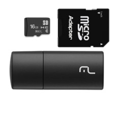 Pen Drive 16GB Micro 3 em 1 MC162 Preto Multilaser