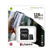 Cartão de Memória 128GB Micro SD + Adaptador Classe 10 SDCS2-128GB Kingston 