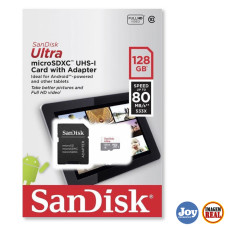 Cartão de Memória 128Gb Sandisk Ultra Micro SD + Adaptador SD SDSQUNC