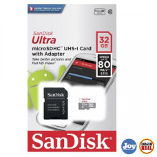 Cartão de Memória 32GB Sandisk Ultra Micro SD + Adaptador SD SDSQUNC