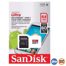 Cartão de Memória 64Gb Sandisk Ultra Micro SD + Adaptador SD SDSQUNC