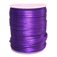 Cordão de Cetim Roxo 2mm 50 metros