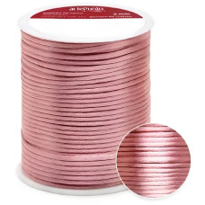 Cordão de Cetim Nude Rosado 2mm 50 metros