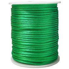 Cordão de Cetim Verde Bandeira 2mm 50 metros