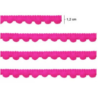 Fita Pompom 12mm Pink 10 Metros