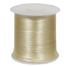Cordão de Cetim Areia 2mm 50 metros