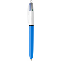Caneta Esferográfica 4 Cores Média 1.0mm Original Azul Bic