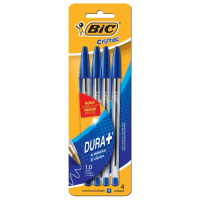 Caneta Esferográfica Cristal Média 1.0mm Azul 4 Und 878711 Bic