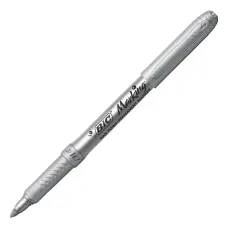 Caneta Marcador Permanente Intensity Metálico Prata 971149 Bic