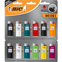 Isqueiro Mini Blister Uni Cores Sortidas 9025861 Bic Isqueiro Mini Blister Uni Cores Sortidas 9025861 Bic