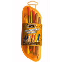 Kit Meu Escritório Estojo com 12 Itens 971233 Bic Kit Meu Escritório Estojo com 12 Itens 971233 Bic