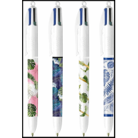 Caneta Esferográfica 4 Cores Média 1.0mm Flora 517615 Bic
