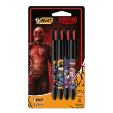 Caneta Esferográfica 4 Cores Média 1.0mm Stranger Things Demogorgon 530028 4 Unidades Bic Caneta Esferográfica 4 Cores Média 1.0mm Stranger Things Demogorgon 530028 4 Unidades Bic