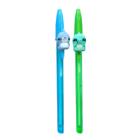 Caneta Esferográfica Média 1.2mm Cristal Bichinhos AZ e VD 2 Unid Bic