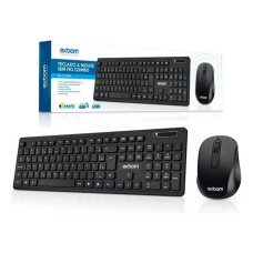 Teclado e Mouse Sem Fio Usb Bk-S1000F