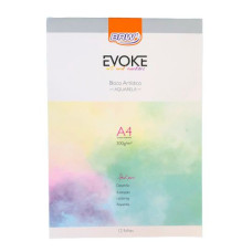 Bloco Artístico Aquarela A4 300g 12 Folhas BRW Bloco Artístico Aquarela A4 300g 12 Folhas BRW
