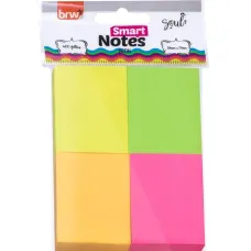 Bloco Post it 38x51mm com 4 Unidades Colorido Neon 100fls BRW