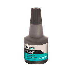 Tinta Carimbo Preta 40ml 900111 Bazze