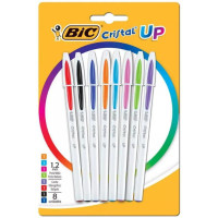 Caneta Esferográfica Cristal Up 1.2mm 8 Cores Sortidas com 8 Unidades Bic