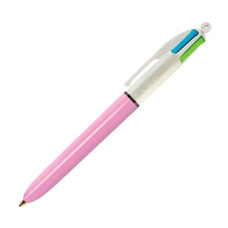 Caneta Esferográfica 4 Cores Média 1.0mm Fashion Rosa 930207 Bic