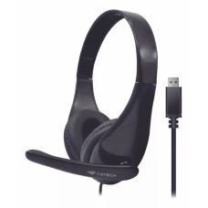 Headset com Microfone PH-340K Preto C3 Tech
