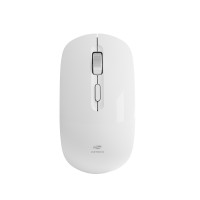 Mouse Óptico Wireless Recarregável USB Branco M-W80WH C3 Tech