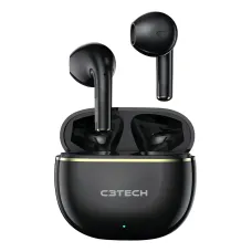 Fone de Ouvido Bluetooth 5.1 TWS EP-TWS-30 Preto C3Tech Fone de Ouvido Bluetooth 5.1 TWS EP-TWS-30 Preto C3Tech