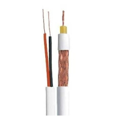 Cabo Coaxial Flexivel RF 4mm 75 OHMS 2x26AWG Branco com 100m Macrocabos