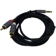 Cabo Rca 3 X P2 Plug Metal 3 Metros Imenso