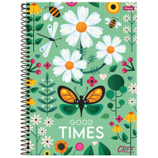 Caderno 160 Folhas 10 Matérias Capa Dura Cliff Feminino Foroni